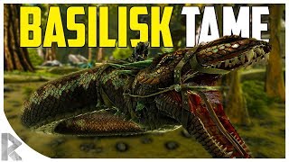 BASILISK TAMING GIANT SNAKE  How to Tame a Basilisk  Ark Aberration Expansion Pack DLC EP21 [upl. by Decker745]