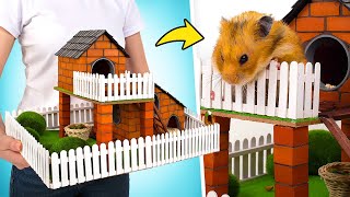 DIY MiniaturHamsterSpielplatz aus MiniZiegeln 🧱🐹❤️ [upl. by Dara746]