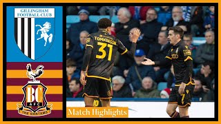 MATCH HIGHLIGHTS Gillingham v Bradford City [upl. by Feodor556]