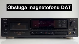 Obsługa magnetofonu DAT Sony DTC55ES [upl. by Cud]