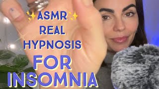 ✨ASMR✨REAL hypnosis for insomnia Deep sleep whispered meditation with rain sounds amp hand movements [upl. by Zehcnas430]