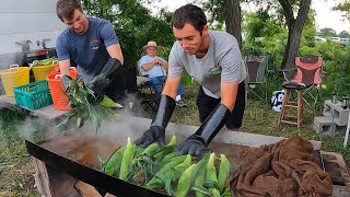 Roasting Sweet Corn At Briggs Blues Festival [upl. by Skrap]