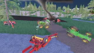 Tornado destroys our farm and tractors  Suits to boots 20  Farming Simulator 19 [upl. by Ellenahc]