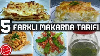 5 Farklı Makarna TarifiMakarna Sosu Tarifleri [upl. by Nekcerb]