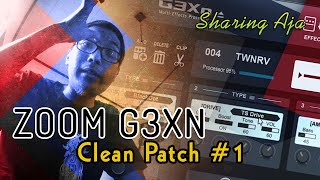 ZOOM G3XN  Patch Clean 1  SHARING AJA [upl. by Bullivant360]