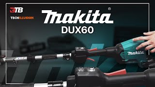 MAKITA AkkuMultifunktionsantrieb DUX60  Unboxing Review amp Test  Heckenschere Rasentrimmer Säge [upl. by Divadleahcim]