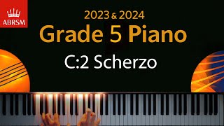 ABRSM 2023 amp 2024  Grade 5 Piano exam  C2 Scherzo  D B Kabalevsky [upl. by Enicnarf]