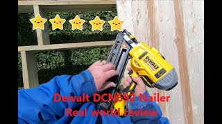 DEWALT Model DCN692 Cordless 20 Volt Nailer WORKING Review [upl. by Illib]