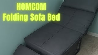 HOMCOM 4in1 Multi Function Folding Single Sofa Bed Review  Convertible Sleeper [upl. by Narol]