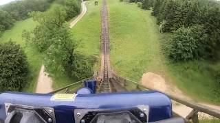 Europes longest roller coaster Ultimate  Lightwater Valley Onride 2019 [upl. by Lapham885]