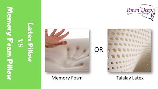 Latex VS Memory Foam Pillow Which Is The Best Choice Cervical Pillows Review [upl. by Airamasor]