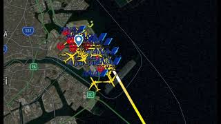 JA13XJ Japan Airlines Flight 516 CrashCollision FlightRadar24 Replay [upl. by Yedrahs]