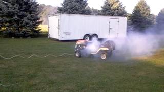 Open line of nitrous on an old lawn mower [upl. by Nagard]