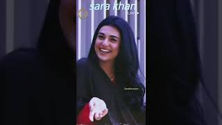 sara khan beautiful smile sarakhan smile cute [upl. by Akkeber]