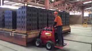 Dingo CONTRACTOR moving 30 ton Brick Pallet [upl. by Syl]