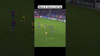 Epic Messi amp Alves Link Up [upl. by Brindle587]