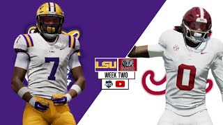 NCCL College Series 2 1 ALABAMA Vs 9 LSU Week 2 Madden 24 [upl. by Ahseined]