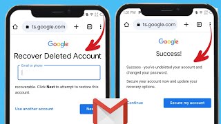 How to Recover a Permanently Deleted Gmail Account 2024  Deleted Google Account Recovery [upl. by Eicul]