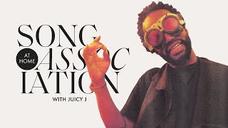 Juicy J Raps 2 Chainz Three 6 Mafia and 2 Live Crew in a Game of Song Association  ELLE [upl. by Lessur]