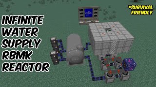 Survival Friendly  RBMK Reactor with INFINITE WATER Supply  HBMs Mod Small RBMK Reactor Tutorial [upl. by Hyps500]