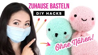 DIY gegen LANGEWEILE ALLES ZUHAUSE Baselideen für zu Hause Ohne Nähen Spielzeug Selbermachen [upl. by Dlaniger921]