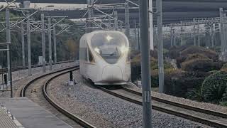 CR400BF entering Shanghai Hongqiao station [upl. by Kenta]