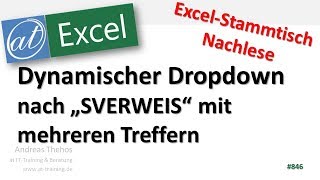 Dynamisches Dropdown nach Vorauswahl in Excel [upl. by Ahsercul]