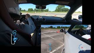 Bryans Porsche Cayman GTS 40 in the Cimarron Region autocross [upl. by Ahtiek]