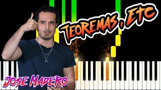 José Madero Teoremas etc Piano Tutorial  Cover [upl. by Weinman]