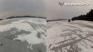 BRAKING TEST WITH SNOW TIRES VS ALL SEASON TIRES [upl. by Aenit]