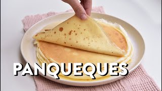 Receta básica de panqueques que sirve para rellenos dulces o salados [upl. by Werner]