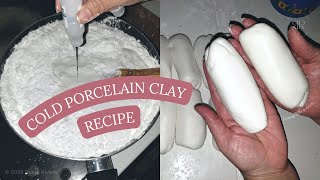 How to make cold porcelain clay at home  Homemade Recipe  Rossy Rivera [upl. by Julio806]