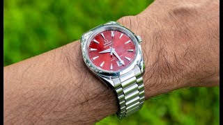 Omega Aqua Terra 38mm Red Dial in Orlando  One Month Owning Experience [upl. by Yrneh196]