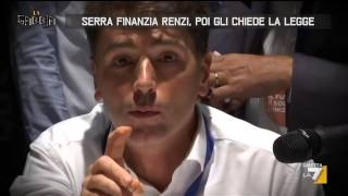 Serra finanzia Renzi poi gli chiede la legge [upl. by Beeck]