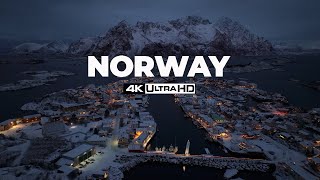 FLYING OVER NORWAY 4K UHD 30 minute Ambient Drone Film  Music for beautiful relaxation [upl. by Roice]