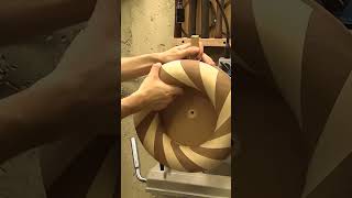 Woodturning  The Iris 🪵 woodart woodworking diy [upl. by Eirek]