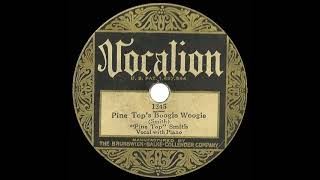 1929 HITS ARCHIVE Pine Top’s Boogie Woogie  Pine Top Smith [upl. by Bacchus392]