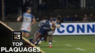 TOP Plaquages de la J15– TOP 14 – Saison 20172018 [upl. by Attiuqaj]