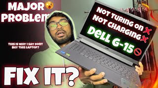 Dell g15 Laptop Not Turning On Also Not Charging Problem Solve  How To Fix Laptop Not Turning On [upl. by Georglana248]