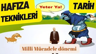 Milli Mücadele Dönemi Hafıza Teknikleriyle Tarih tarih kpss yks millimücadele cemiyet rapor [upl. by Kihtrak]