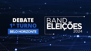 Eleições 2024 Debate na Band dos Candidatos à Prefeitura de Belo Horizonte 1º Turno [upl. by Aiuqcaj]