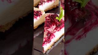 10 minut me banaye cheesecake cake cheesecake blackberrycheesecake cake recipe azrahomeskitchen [upl. by Anilys]