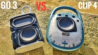 JBL Clip 4 VS JBL Go 3 BASS TEST  100 VOLUME [upl. by Fairweather]