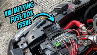 VW Golf MK4 Battery terminal fuse box replacement BURNT amp MELTED [upl. by Gallager]