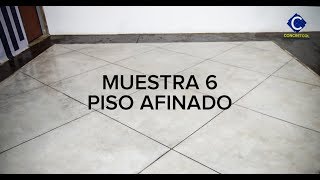 PISO AFINADO  MUESTRA 6 [upl. by Shaff]