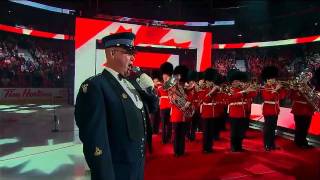 Lyndon Slewidge performs Canadian Anthem  2012 NHL ASG [upl. by Dorelia]