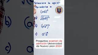 👉Preguntas tipo examen de admisión Exani II de la UANL ✅️👇💯💫 [upl. by Innaig]