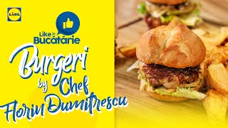 Burger cu dulceata de ceapa si Emmental • Reteta Chef Florin Dumitrescu [upl. by Saffier]