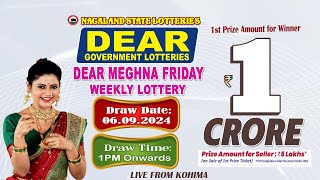 LOTTERY SAMBAD DEAR 1 PM 06092024 NAGALAND LOTTERY LIVE DEAR LOTTERY LIVE LOTTERY SAMBAD [upl. by Orofselet256]