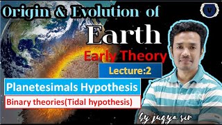 Planetesimal Hypothesis and Tidal Hypothesis GeographyfoundationUPSCAPSCEarly Theoryjugyasir [upl. by Kcireddor283]